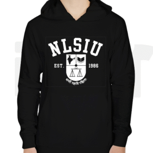 Premium NLSIU Hoodie [Bold Black]