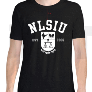 Premium NLSIU Round-Neck T-Shirt [Bold Black]