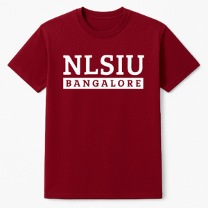 Original NLSIU Round-Neck T-Shirt [Modern Maroon]